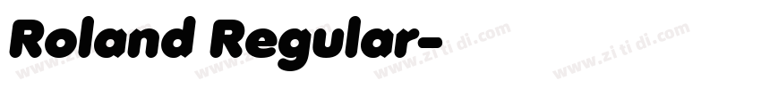 Roland Regular字体转换